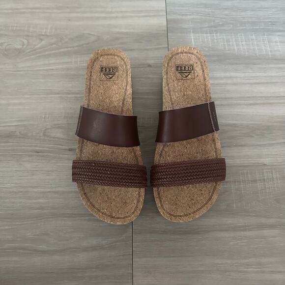 Reef Cushion Vista Hi Natural Braid Size 9.5 - Picture 2 of 5